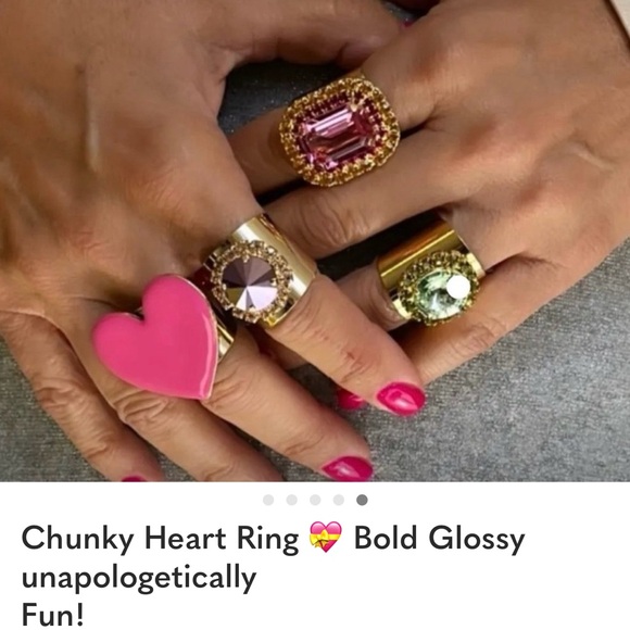 Valentines Day ❤️ statement enamel Ring! - Picture 3 of 3